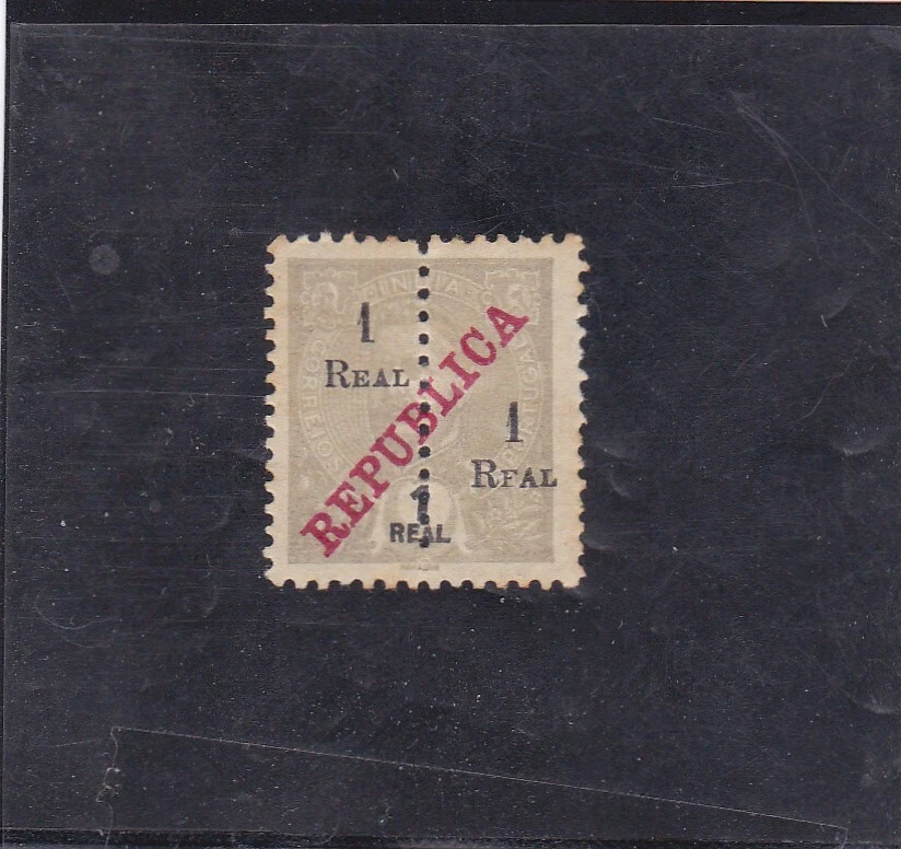 PORTUGUESE INDIA SURCHARGED STAMP 1 r. s/ 2 r.   (1911-13)   AF # 239 - Image 1 of 1