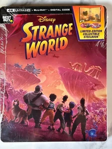 Strange World Steelbook 4K Ultra HD Blu-Ray + Blu-Ray + Digital Disney New - Picture 1 of 2