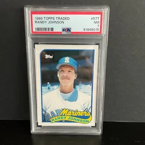 1989 Topps Traded RANDY JOHNSON #57T (PSA 7) - Picture 1 of 2