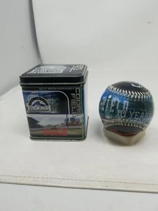 2002 Colorado Rockies 10 Years Anniversary Season baseball ball coca cola SGA z - Picture 1 of 4