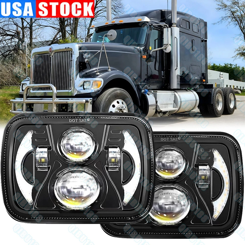 LED Headlights For International Harvester 5600i 9400i 9900I 4700 4800 7300 8200 - Image 1 of 4