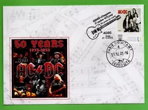 Ucrania sobre postal 2023 grupo de rock AC/DC música - Imagen 1 de 2