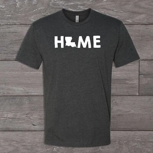 Louisiana Home State T-shirt Tee Tshirt Unisex LA - Picture 1 of 2