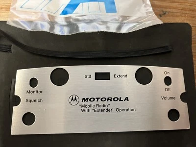 Motorola MOTRAC, MOCOM-70 NOS Control Head Escutcheon Faceplate 1 frequency PL