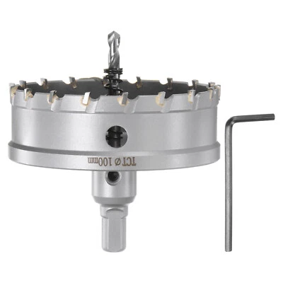 Metall Loch Säge  Hartmetallschneider 100mm / 4" Durchm für Edelstahl Metall - Bild 1 von 4