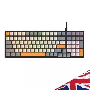K3 Mechanical Keyboard Red/Blue Switch 100 Keys Mechanical Gaming Keyboard Wired - Picture 1 of 11