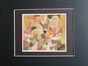 Paul Klee "Untitled Matted Offset Print 1988 - Picture 1 of 3