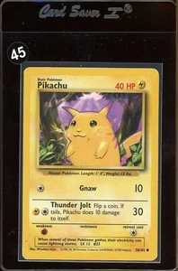 Pikachu 58/102 Yellow Cheeks Pokemon Card 1999 Base Set LP - Picture 1 of 2