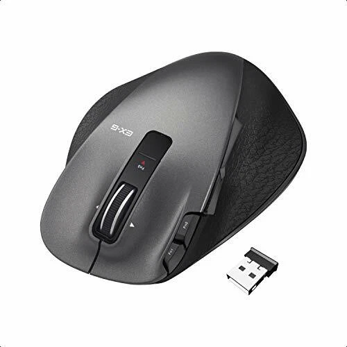 ELECOM Wireless Mouse grip 8 buttons S size M-XGS20DLBK Black NEW from Japan - Image 1 of 1