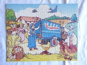 PUZZLE PUBLICITAIRE / ADVERTISING PUZZLE - LUSTUCRU - PATES AUX OEUFS FRAIS TOP - Picture 1 of 9
