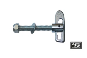 1 x Bloqueo de caída M12 x 75 mm Chapado en zinc Puerta trasera Sujetador Remolque Volquete lateral - Imagen 1 de 6