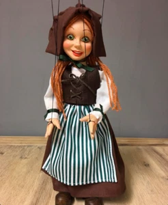 Marionette Mädchen - Handgefertigte Originalpuppe - Bild 1 von 3
