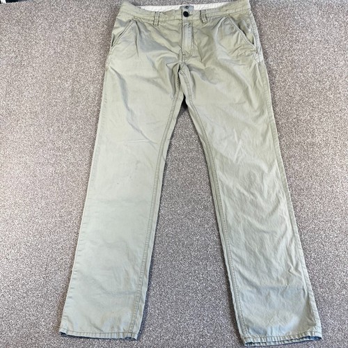 Pantalone Timberland uomo 35x32 beige chino outdoor escursionismo dritto slim fit