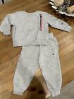 Champion 2 Piece Jogger Outfit 3T Toddler Grey, Red And Blue, Unisex, Preloved