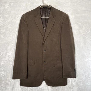 42L - ANDREW FEZZA Lt Brown POLYESTER BLAZER SPORT COAT JACKET - Picture 1 of 13