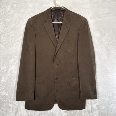 42L - ANDREW FEZZA Lt Brown POLYESTER BLAZER SPORT COAT JACKET - Image 1 of 4