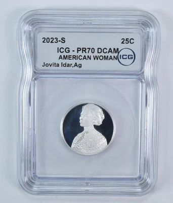 2023-S American Women Quarter Jovita Idar Silver PR70 DCAM ICG *4060 - Image 1 of 4
