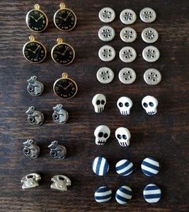 Knopf Konvolut Gothic Spooky Halloween Steampunk Messing Knöpfe Nähen Basteln - Bild 1 von 2