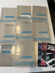 Vintage Kaypro Books: S-BASIC, CBASIC, WORD, MICROPLAN, Microsoft BASIC  & more - Picture 1 of 11