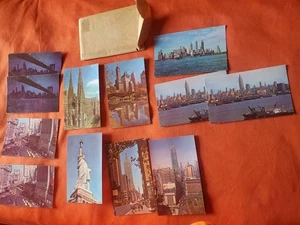 14 postales antiguas Manhattan New York City Skylines City Park escenas - Imagen 1 de 6