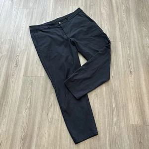Lululemon Pants Mens 38x28 Black ABC Straight Stretch Outdoor Basic Golf Chino - Picture 1 of 7