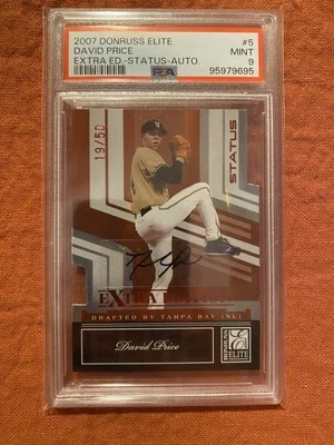 PSA Pop 2: 2007 Donruss Elite Extra Edition Auto- David Price #5 (RC) 19/50 - Image 1 of 2