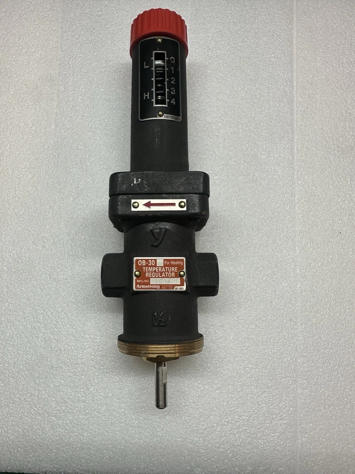 Regulador de temperatura Armstrong OB‐30 1/2" – Bronze, 150 PSI, aquecimento – Novo fabricante de equipamento original - Imagem 1 de 4
