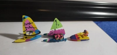 VINTAGE MICRO MACHINES Water Series Jet SKI, Catamaran, Surfin Rare  - Image 1 of 4