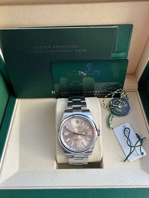 2025 Rolex Oyster Perpetual 41mm, Stainless Steel, Silver 134300 Unworn Complete - image 1 of 4