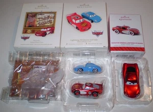 Lote de 3 adornos Hallmark DISNEY CARS Lightning McQueen 2007 y 2014 - Imagen 1 de 1