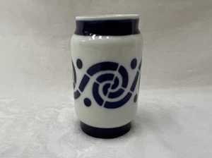 NUOVO vaso portamatite porcellana spagnola Sargadelos Senado Espiroide 5" - Foto 1 di 8