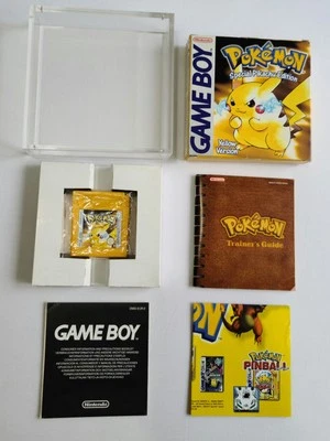 Pokemon Yellow VGC Complete Boxed Nintendo Game Boy Acrylic PAL New Battery CIB - Image 1 of 4