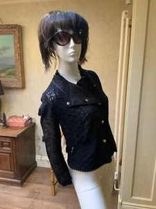 clare campbell high jacket in black - Picture 1 of 11
