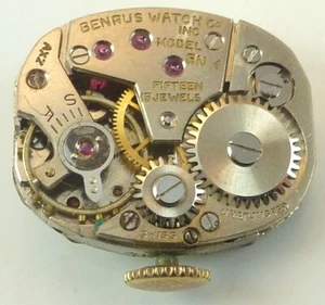 Benrus BN1 Mechanical Wristwatch Movement -  Parts / Repair - Picture 1 of 5