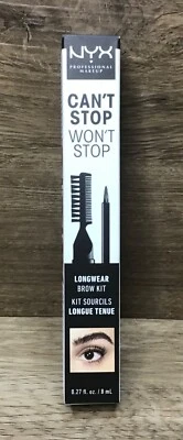 NYX PROFESSIONAL MAKEUP Can't Stop Won't Stop Longwear Eyebrow Kit BLACK - Image 1 of 3