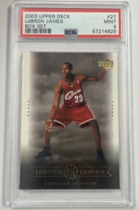 2003 UPPER DECK BOX SET LEBRON JAMES ROOKIE #27 PSA 9 MINT - Picture 1 of 2