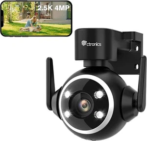 ctronics 2.5K 4MP Überwachungskamera Aussen WLAN 2,4/5GHz, PTZ WiFi IP Kamera - Bild 1 von 8