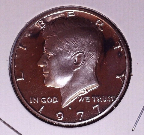 1977-S Proof JFK Kennedy Half Dollar GEM Uncirculated 50(C) Cover