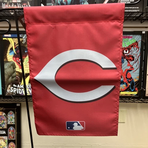 Cincinnati Reds Garden Flag 12x18 Two Sided Cover