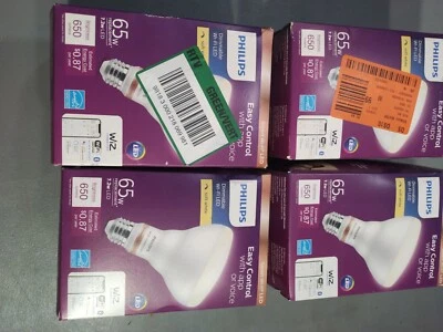 4 Philips LED Light Bulb Soft White Br30 Dimmable Smart Wifi Connected Wireless  - Image 1 of 4