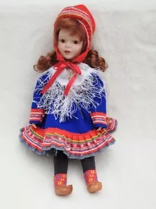 Costume nazionale bambola Lapponia Sami 15" - Norvegia Svezia Finlandia scandinava - Foto 1 di 7