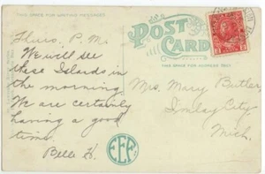 1921 Canada Mont & Tor Grand Trunk Railroad No 13 on Alexandria Bay New York ppp - Picture 1 of 2