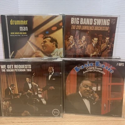 West Germany Jazz Orchestra 4-CD Lot Basie Krupa Oscar Peterson Syd Lawrence - Image 1 of 4