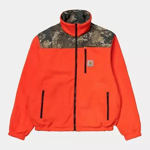 Chaqueta reversible Carhartt WIP Denby polar camuflaje naranja - PVP £200 - TALLA S - Imagen 1 de 10