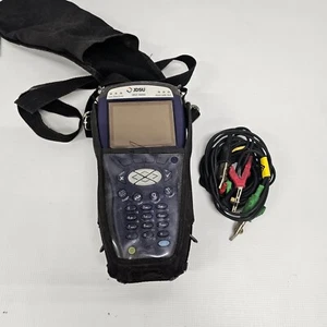 Probador de red JDSU con cables y estuche de transporte + batería HTS-3000 (como está sin probar) - Imagen 1 de 8