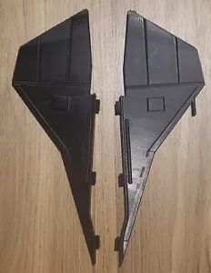 3D-gedruckte vertikale Flossen (Paar) - schwarz - kompatibel 1986 Cobra Night Raven - Bild 1 von 2
