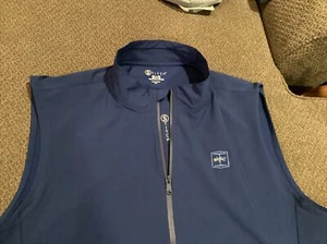 Chaleco Saucon Valley Country Club Weyhill Golf Stitch Cremallera Completa Para Hombres XXL USADO EN EXCELENTE ESTADO - Imagen 1 de 3