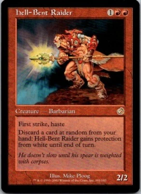 Hell-Bent Raider Torment MTG LP - Image 1 of 2