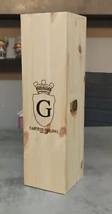 Scatola Cassetta Bauletto in Legno 44X12,5X12 cm per bottiglie vino olio etc - Foto 1 di 5