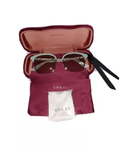 Gucci Set - Sonnenbrille neuwertig GG0244S rundes Gestell - Bild 1 von 5